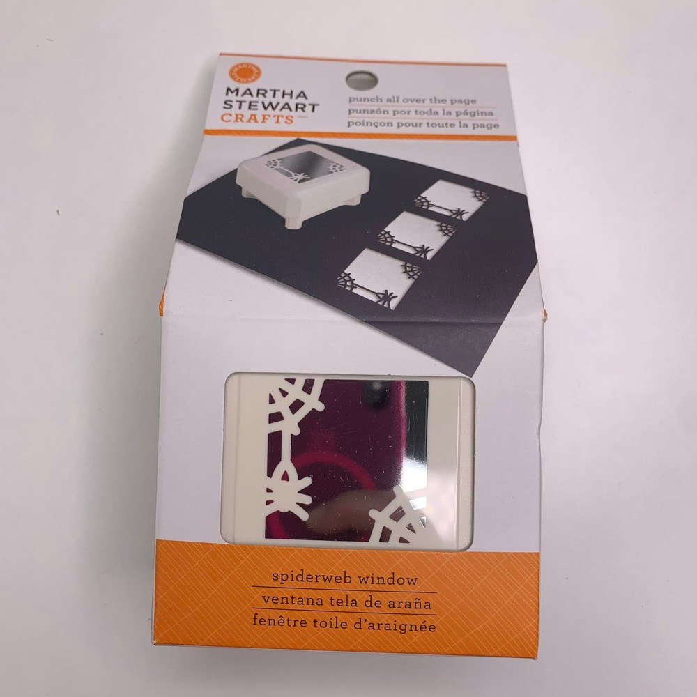 Martha Stewart Spiderweb Window Punch All Over The Page Paper Cards Scrapbooking